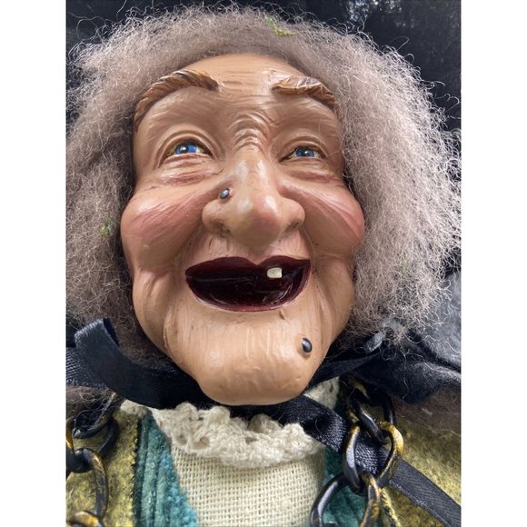 Vtg Halloween Witch Figure Est. 20" Tall Doll - Picture 11 of 13